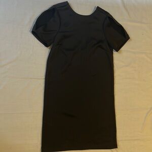 H&M Black Silky Mini Dress Party Going Out Date Night Size 2